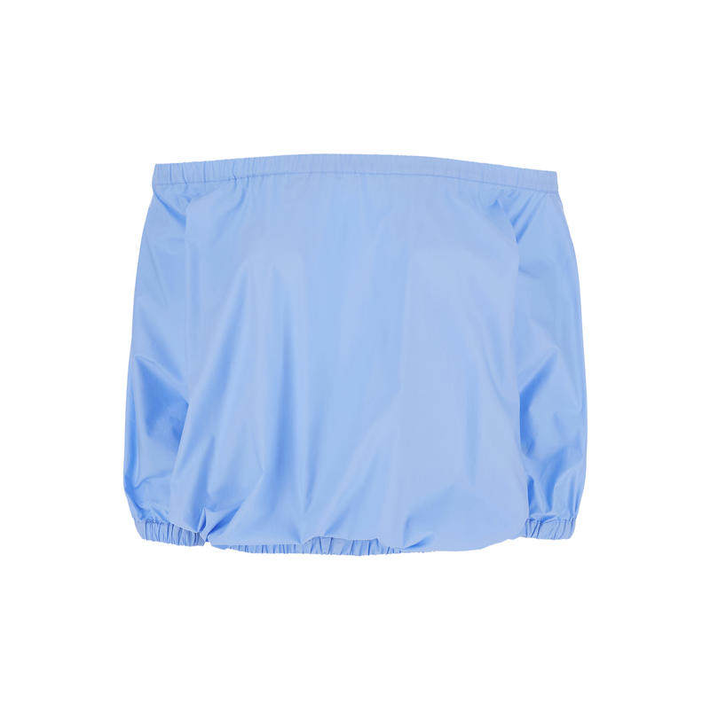 LEPLAIN 女士 SS26 上衣 for 浅蓝露肩设计松紧带束腰棉质