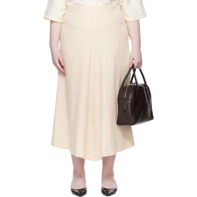 Studio Nicholson 女士 中长裙 灰白色 Mae Kick Front 半身裙