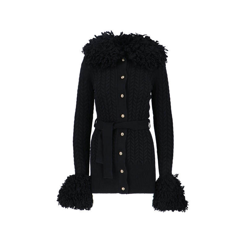 Patou 女士秋冬新品 毛衣 黑色毛线衫