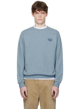 A.P.C. 男士 卫衣 蓝色 Standard Rue Madame 套头衫