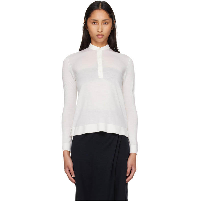 Totême 女士 衬衫 灰白色 Wool Silk Knit 毛衣
