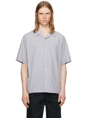 Norse Projects 男士 衬衫 紫色 Carsten Cotton Tencel 衬衫