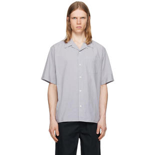 Norse Projects 男士 衬衫 紫色 Carsten Cotton Tencel 衬衫