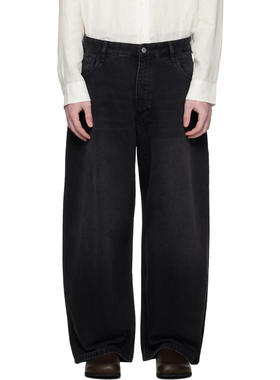 Studio Nicholson 男士 牛仔长裤 黑色 Paolo 牛仔裤