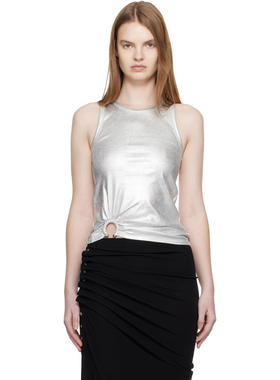 Rabanne 女士 背心 银色 Signature Piercing 背心