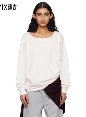 Lemaire 女款灰白色 Wide Neck T 恤  迷衣时尚