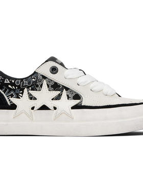 Amiri 男士 运动鞋 黑色  白色 Bandana Sunset Skate 运动鞋