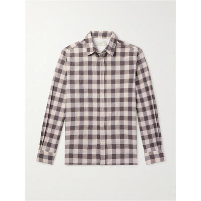Officine Générale 男士 SS25 衬衫 Alex 格纹棉混纺