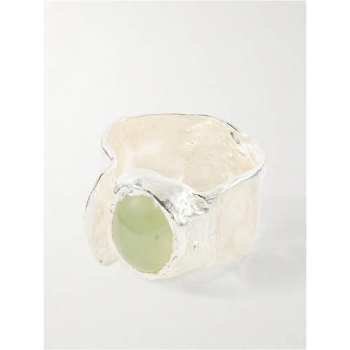 Simuero 女士 FW26 戒指 Uva and prehnite 纯银