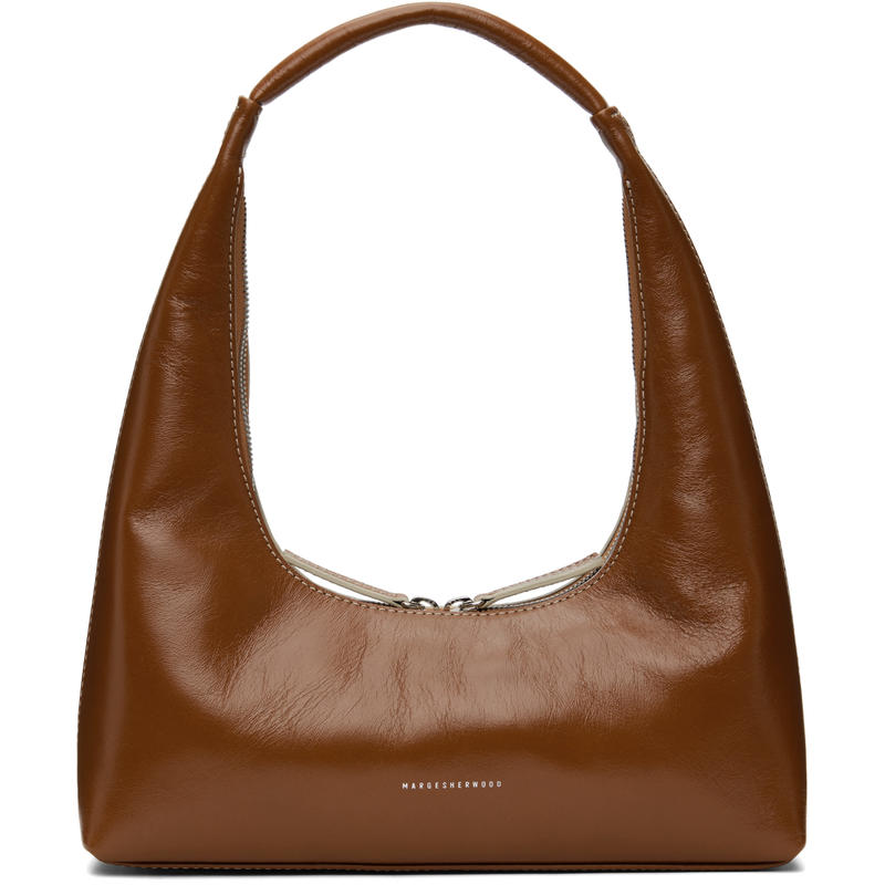 MARGESHERWOOD 女士 单肩包 棕色 Integrated Strap 单肩包