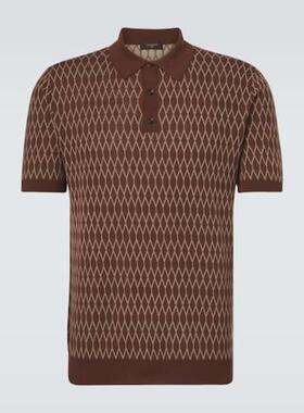 Slowear 男士 针织衫 棉质提花Polo衫