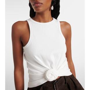 背心 女士 褶皱棉混纺上衣 Butrym Magda