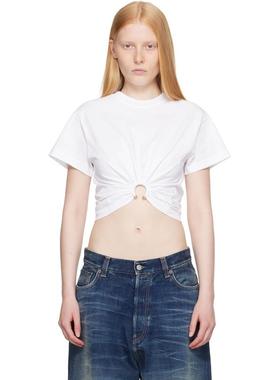 Rabanne 女士 T恤 白色 Piercing T 恤