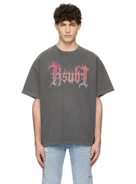 Ksubi 男士 T恤 灰色 Fuego Ekcess T 恤