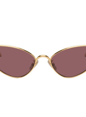 Loewe 女士 太阳镜 金色 Shooting Star 太阳镜