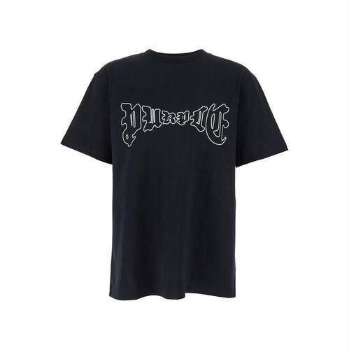 Purple Brand 男士 FW25 T恤 紫色品牌徽标圆领 T 恤
