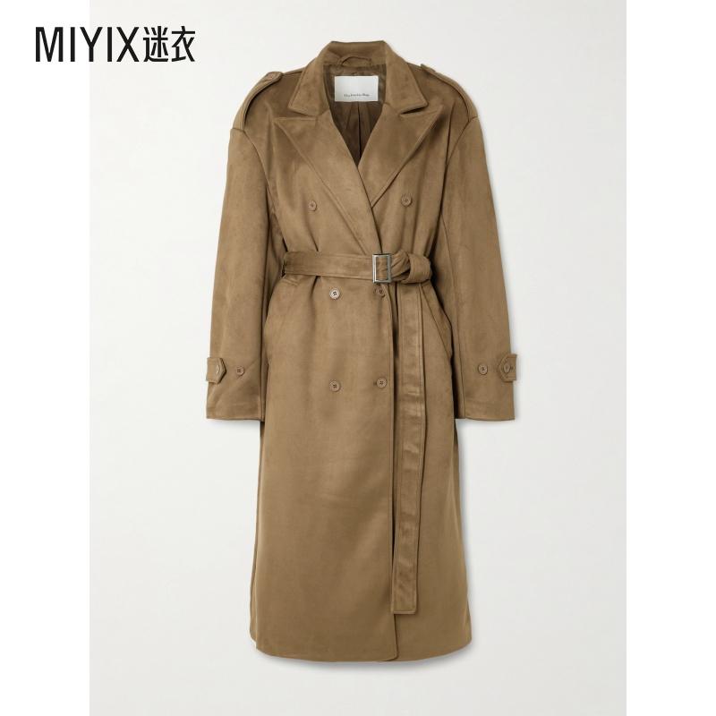 【秋冬新品】The Frankie Shop 女款Pembroke 磨毛风衣 迷衣时尚