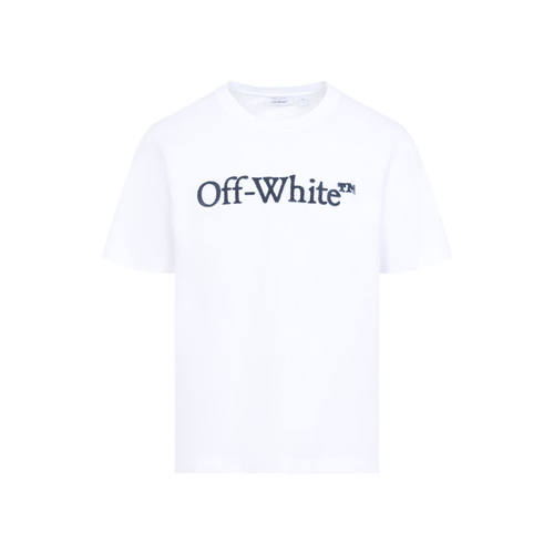 Off-White 男士 FW26 上衣 BOOKISH S/S 白色大号常规T恤
