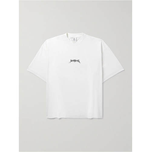 Vetements 维特萌 男士 FW25 T恤 徽标印花棉针织