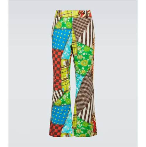 ERL 男士 滑雪裤 Printed flared pants 棉混纺