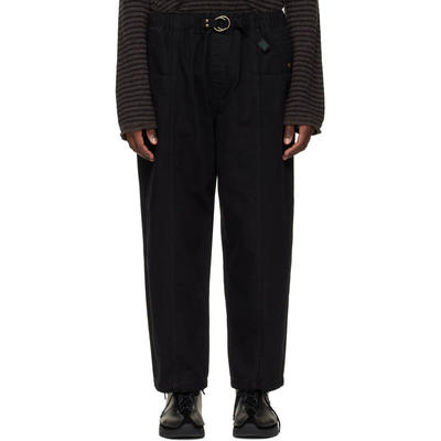 South2 West8 男士 长裤 黑色 Belted C.S. 长裤