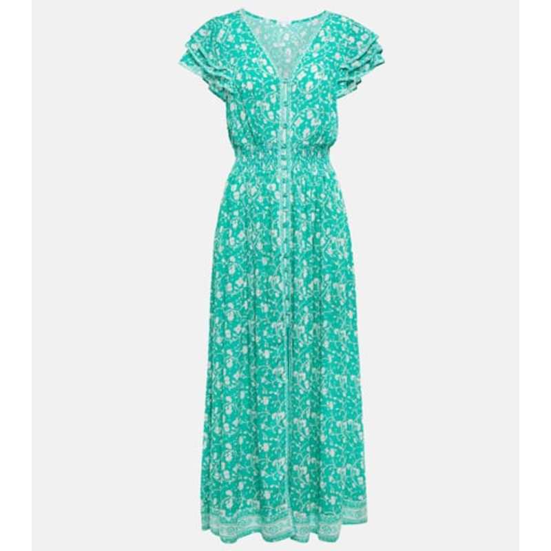 Poupette St Barth 女士 中长连衣裙 Della 花朵中长连衣裙