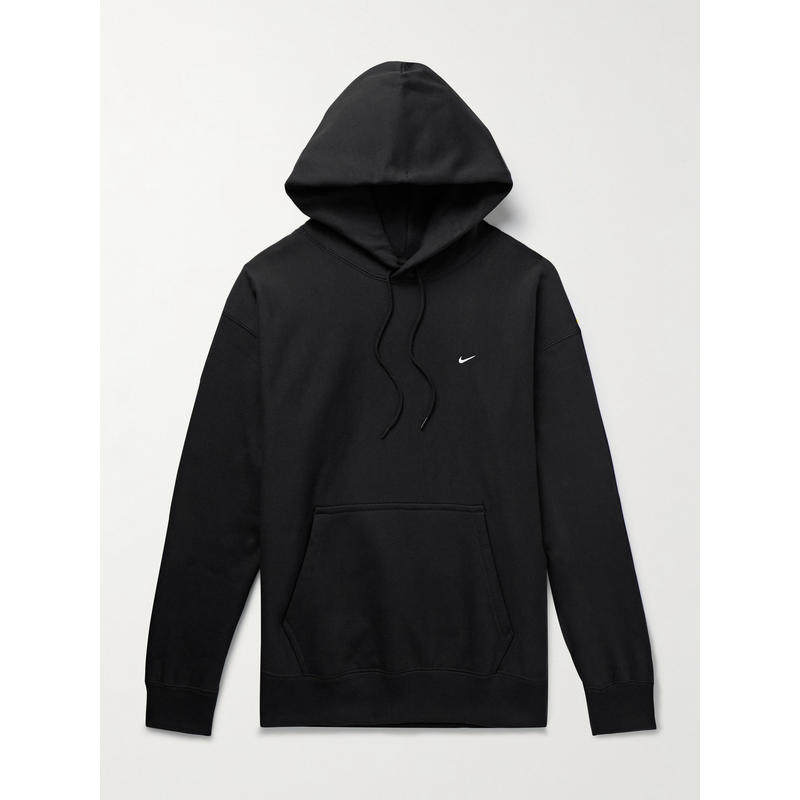 Nike 男士 卫衣 Solo '勾'Logo刺绣棉混纺针织连帽衫