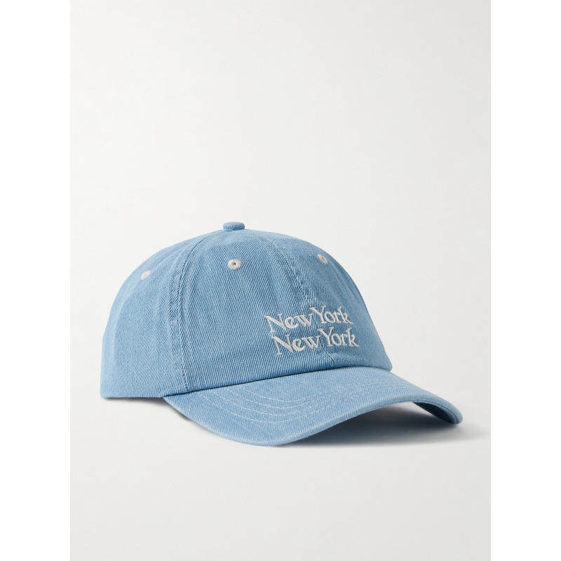 Corridor 男士 SS26 棒球帽 NY NY 刺绣斜纹棉布