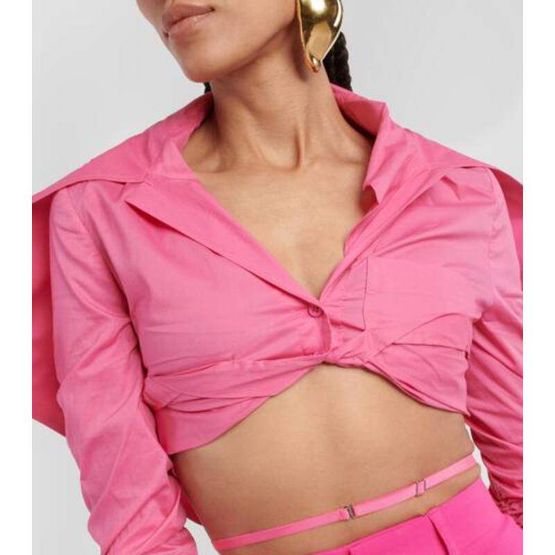 Jacquemus 雅克慕斯 女士 衬衫 La Chemise Meio 棉质短款