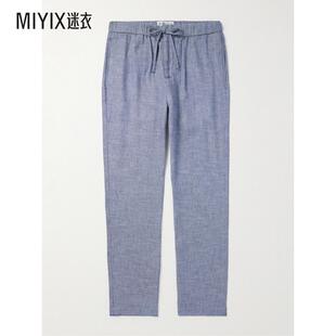 Oscar 男士 直筒亚麻棉混纺抽绳裤 子 Frescobol 迷衣时尚 Carioca