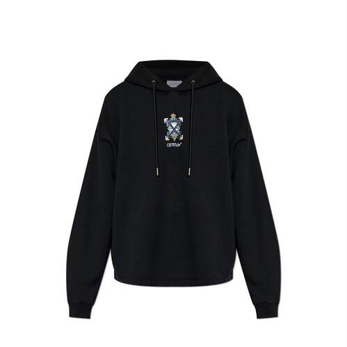 Off-White 男士 SS26 卫衣 宝石箭头宽松连帽衫