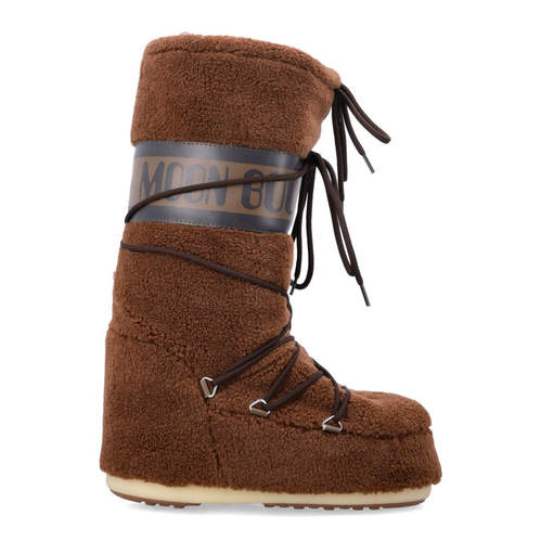 Moon Boot 月亮靴 女士 FW25 靴子 Moon Icon 棕色抓绒及膝