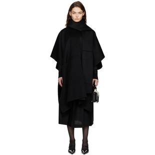 TOTEME 女士黑色 Doublé Scarf 羊毛大衣