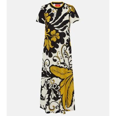 La DoubleJ 女士 中长连衣裙 Meditation 花朵棉质中长连衣裙