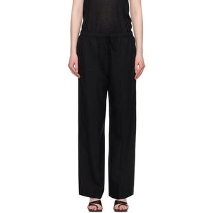 黑色 运动长裤 Fluid Drawstring Totême 长裤 女士