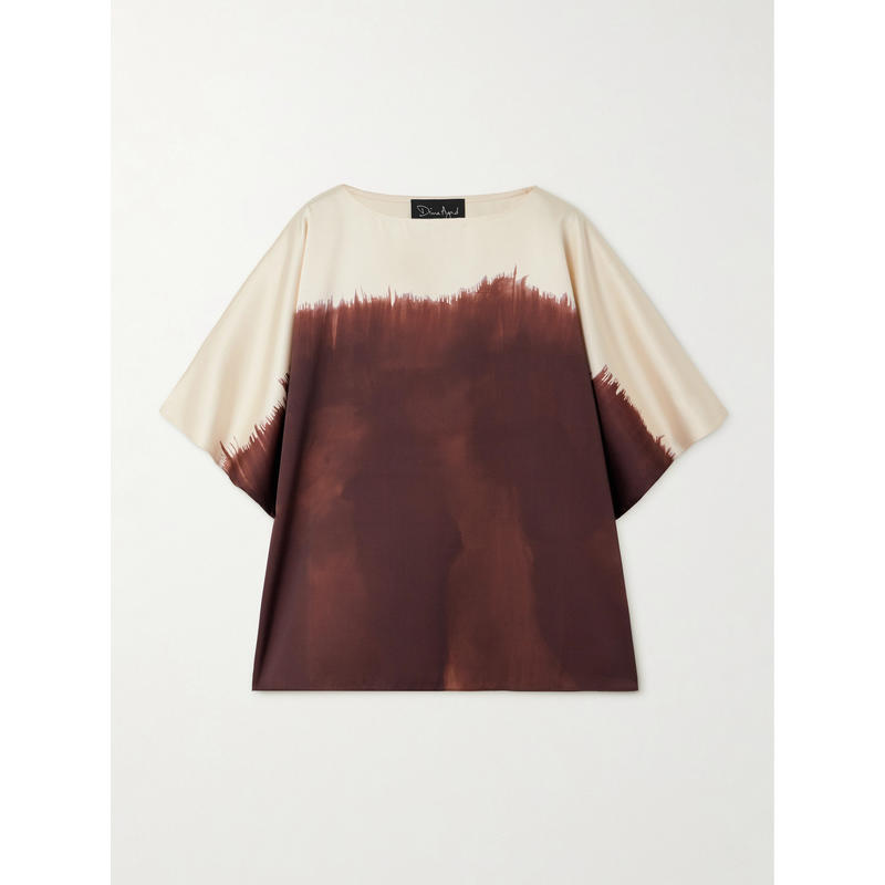 Dima Ayad 女士 FW24 上衣 扎染缎面斜纹布长衫