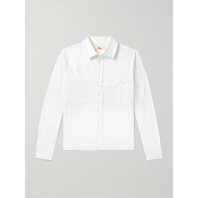 Cherry Los Angeles 男士 衬衫 Pit 水手领Logo刺绣棉质府绸衬衫