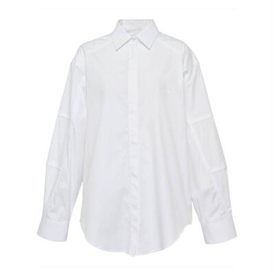 MSGM 女士 SS26 衬衫 撞色滚边府绸