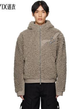 Heliot Emil 男款灰色 Chiaroscuro Fleece 夹克 迷衣时尚 迷衣时