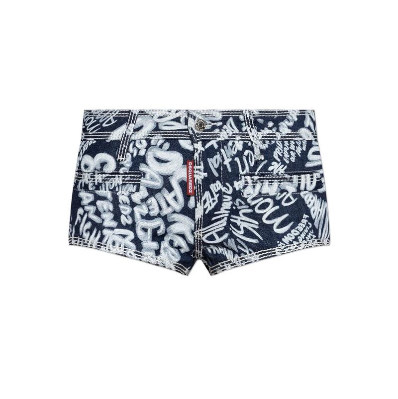 DSquared2 D二次方 女士 SS26 牛仔短裤 印花图片