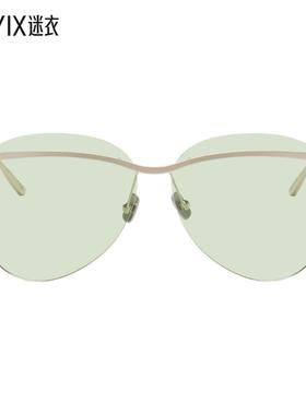 Christopher Esber 女款银色 Lele Stone 76 太阳镜 迷衣时尚