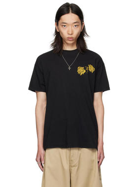 Willy Chavarria 男士 T恤 黑色 Proverb Easy T 恤