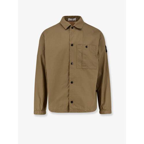 Stone Island 石头岛 男士 SS26 夹克 Stone Island 标志贴片按扣