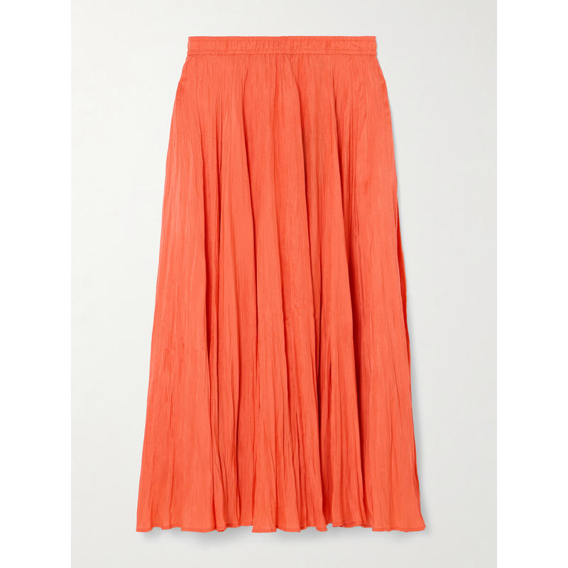 Joseph 女士 中长裙 Sully 褶裥真丝电力纺中长半身裙