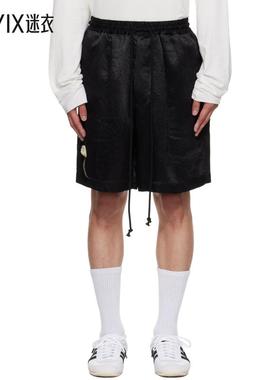 Song For The Mute 男款黑色 Flower Elasticized 短裤 迷衣时尚