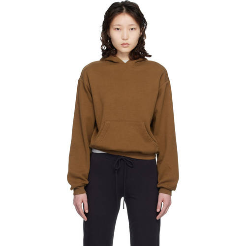 SKIMS 女士 卫衣 棕色 Cotton Fleece Classic 连帽衫