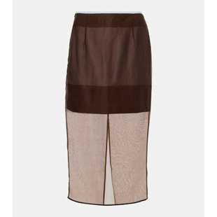 Jacques Wei 女士 中长裙 雪纺中长半身裙