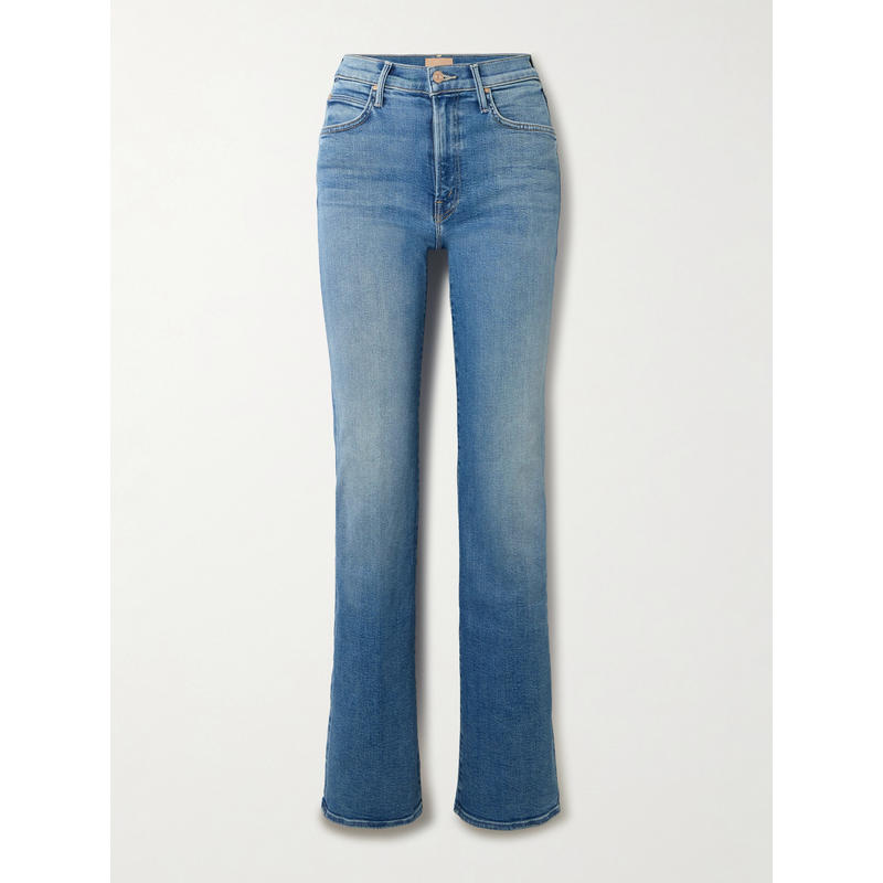 Mother Denim 女士 秋冬新品 牛仔长裤 Kick It 高腰直筒牛仔裤