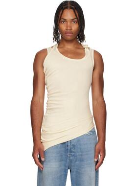 Jean Paul Gaultier 女士 背心 灰白色 Gaultier Piercing 背心