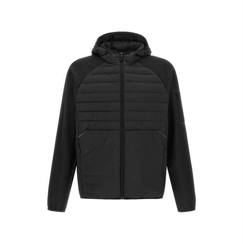 Hugo Boss 雨果博斯 男士 FW26 卫衣 Two-material 连帽衫